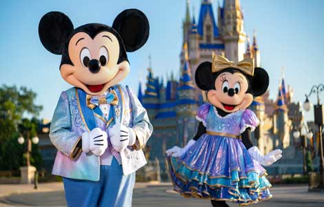Mickey and Minnie at 50th Anniversary Celebration