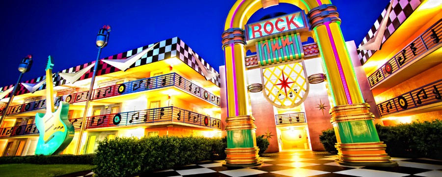 Exterior of Disney's All-Star Music Resort