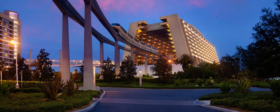 Exterior of Disney's Contemporary Resort